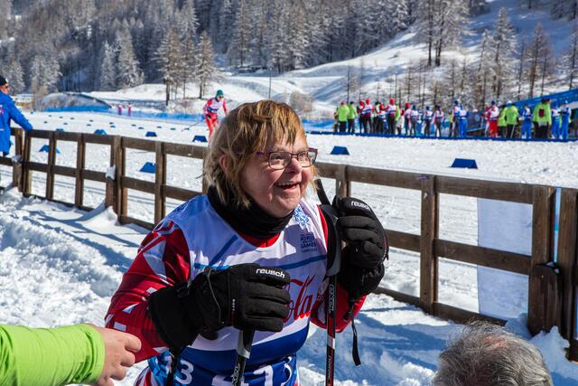 Gabriele Troyer beim Crosscountry Skiing in Pragelato, Turin 2025. | Foto: Manuel De Libero