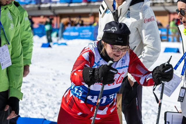 Gabriele Troyer beim Crosscountry Skiing in Pragelato, Turin 2025. | Foto: Manuel De Libero