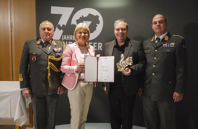  Andreas Simbenis Komposition für die Jubiläumsfanfare für "70 Jahre Bundesheer" erhielt den ersten Platz.  | Foto: Carina Karlovits