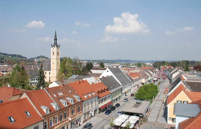 Das Stadtbild der Bezirksstadt Deutschlandsberg sorgt schon seit Jahrzehnten für Diskussionen. | Foto: Stadtgemeinde Deutschlandsberg