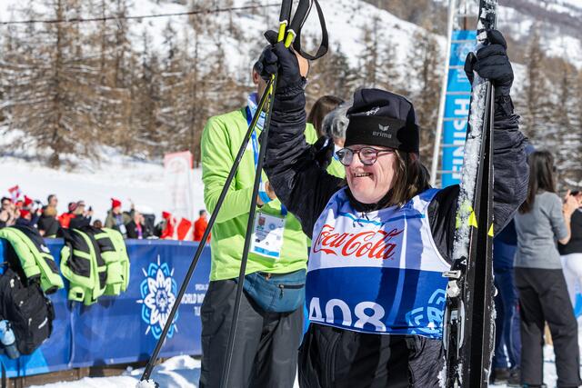 Elisabeth Groder erzielte Gold im über 500 Meter Langlaufen bei den Special Olympics World Winter Games in Turin. | Foto: Manuel De Libero