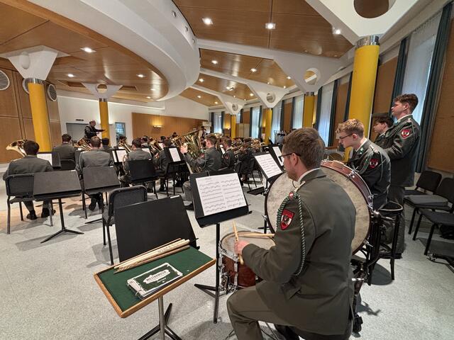 Präsentation der Jubiläumsfanfare anlässlich des 70-jährigen Bestehens des Bundesheeres | Foto: Lauren Seywald / MeinBezirk