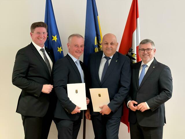 Reingers: Bürgermeister Andreas Kozar (ÖVP), Vizebürgermeister Herbert Scherzer (ÖVP) | Foto: Pilz