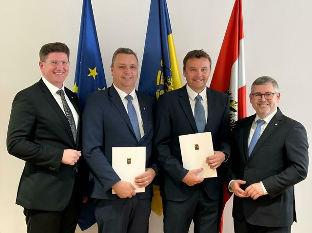 Waldenstein: Bürgermeister Christian Dogl (ÖVP), Vizebürgermeister Gregor Nowak (ÖVP) | Foto: Pilz