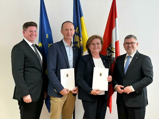 Gmünd: Vizebürgermeister Jürgen Trsek (ÖVP), Bürgermeisterin Helga Rosenmayer (ÖVP) | Foto: Pilz