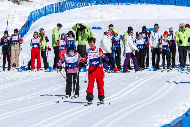 Gabriela Berger beim Langlaufen in Pragelato, Turin 2025. | Foto: Manuel De Libero