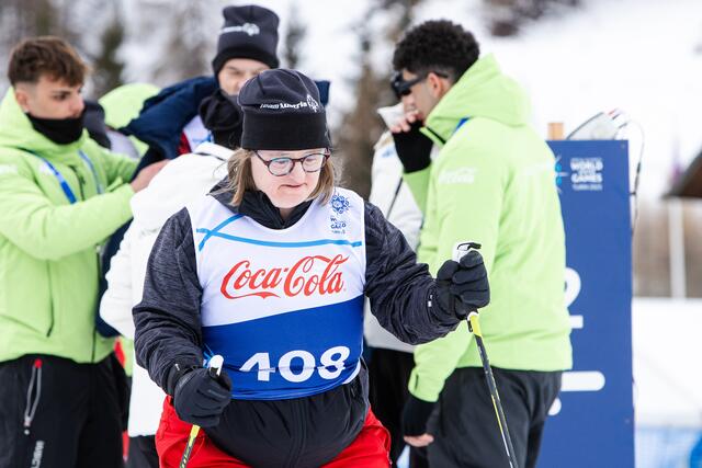 Elisabeth Groder beim Langlaufen in Pragelato, Turin 2025. | Foto: Manuel De Libero