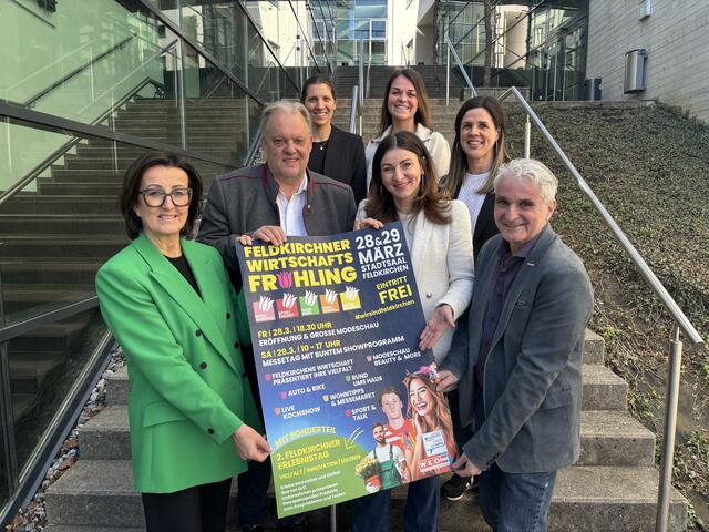 Die OrganisatorInnenriege des ersten Feldkirchner Wirtschaftsfrühlings.   | Foto: MeinBezirk