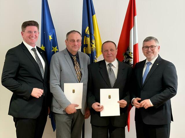 Haugschlag: Bürgermeister Franz Kuben (ÖVP), Vizebürgermeister Karl Proll (ÖVP) | Foto: Pilz