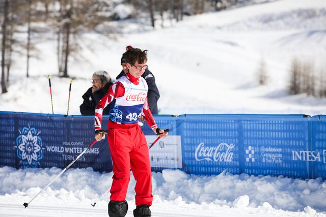 Gabriela Berger beim Crosscountry Skiing in Pragelato, Turin 2025. | Foto: Marco Ciccolella