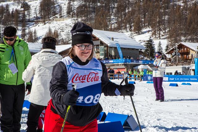Elisabeth Groder beim Langlaufen in Pragelato, Turin 2025. | Foto: Manuel De Libero