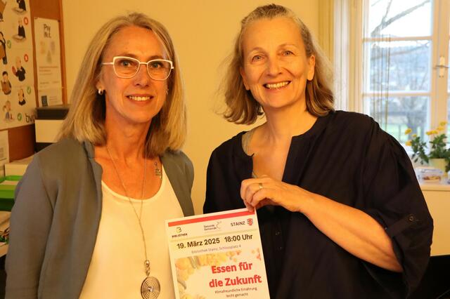 Essen für die Zukunft - v.l. Anita Winkler (Styria vitalis), Brigitte Kürschner (Gesunde Gemeinde Stainz) | Foto: Gerhard Langmann