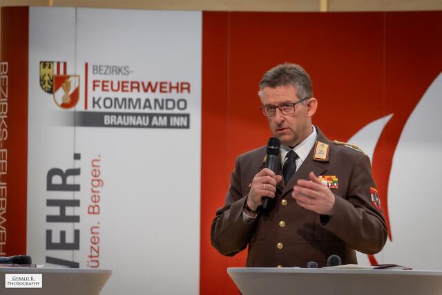 Landesfeuerwehrkommandant und Feuerwehr-Präsident Robert Mayer. | Foto: Gerald B. Photography