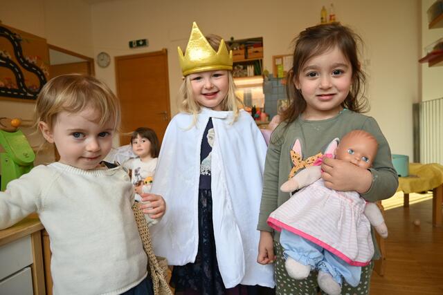 Zu Besuch in der Krippe der Kindervilla Kravogl. | Foto: Königer