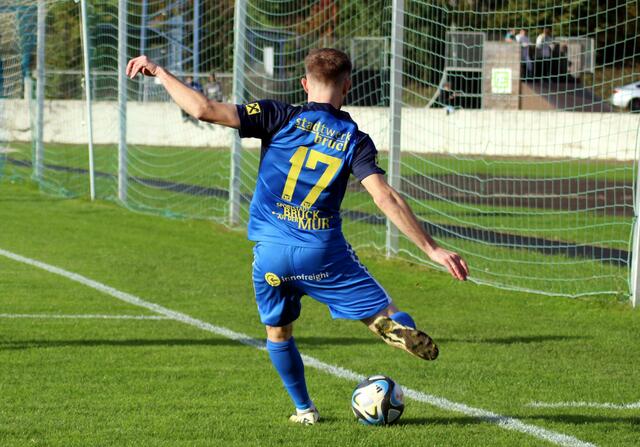 Lorenz Reisinger erzielte zwei Treffer für den SC Bruck. | Foto: Tom Dormann