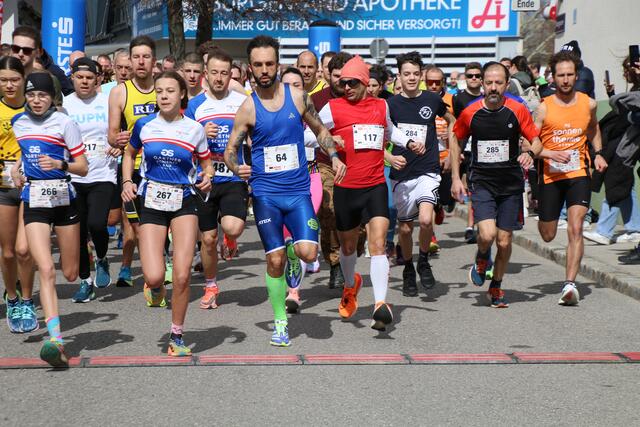 Knapp 300 Sportbegeisterte nahmen am 10. Frühlingslauf in Siegendorf teil.  | Foto: Edi Wimmer