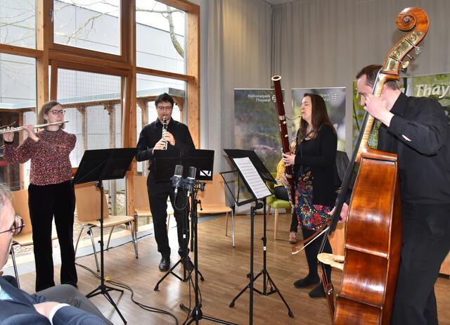 Musikalische Umrahmung „Streich -Holz-Quartett“ 
 | Foto: Herbert Schleich