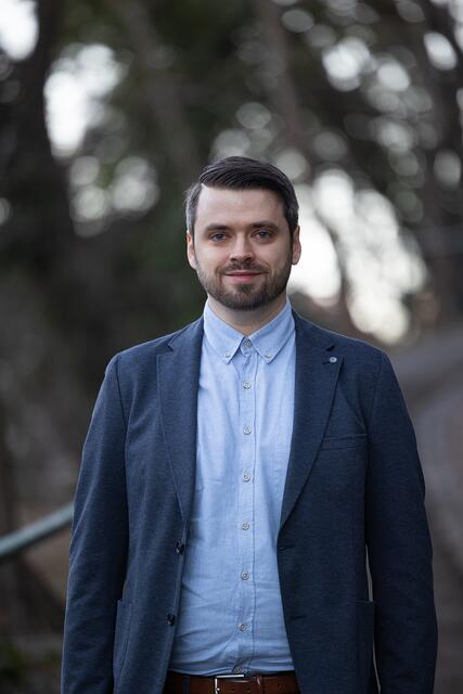 Florian Feldhofer, Bezirkssprecher der Grünen kandidierte bei der Gemeinderatswahl 2025 erstmals als Spitzenkandidat in Albersdorf-Prebuch. | Foto: Maruša Puhek