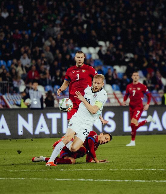 Konrad Laimer erzielte schon früh im Spiel ein Tor, das jedoch wegen Abseits aberkannt wurde. | Foto: ÖFB/Christopher Kelemen