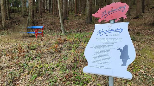 Die blau/roten Bankerl laden die Strecke entlang zur Rast... | Foto: I.Wozonig