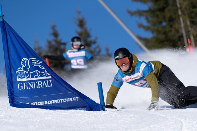Mario Bäck zeigte eine erstaunliche Leistung. | Foto: oö. Snowboardtour