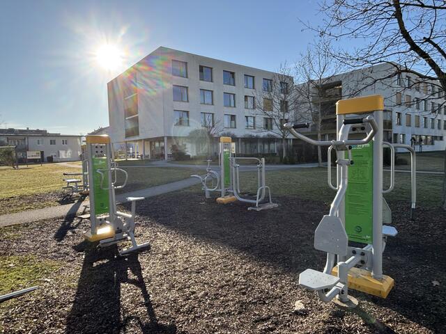 Fitnessgeräte im Generationenpark beim Seniorium Perg. | Foto: MeinBezirk Perg/Köck