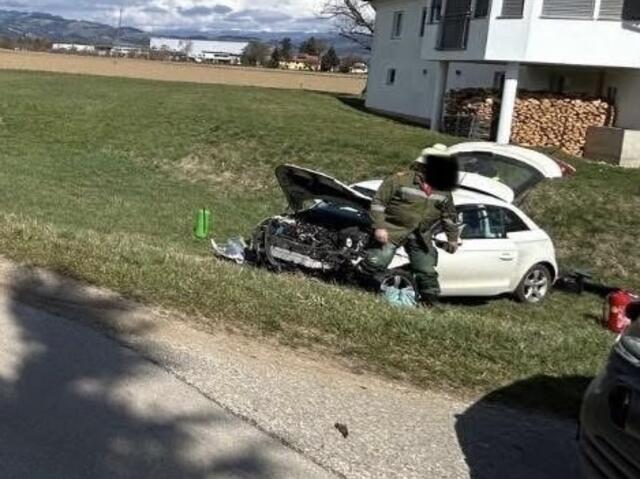 Heute kam es in St. Stefan zu einem Unfall. | Foto: Feuerwehr St. Andrä im Lavanttal