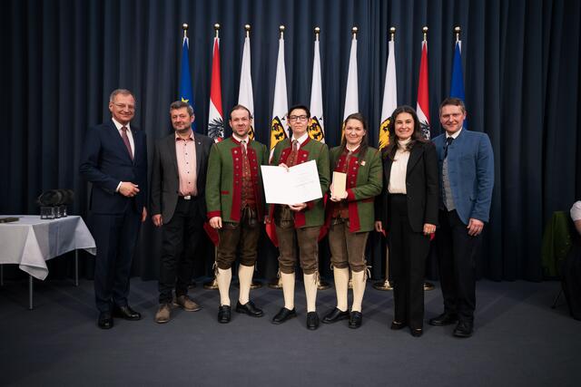 Die Musikkapelle Aistersheim wurde mit dem Con Bravura-Preis ausgezeichnet. | Foto: Land OÖ/Max Mayrhofer