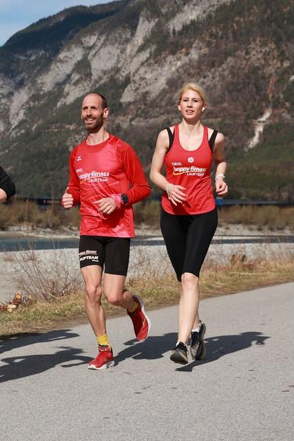 Melanie Klockner - hier begleitert von Georg Rosensteiner – brachte es auf großartige 60 Kilometer! | Foto: Happy Fitness