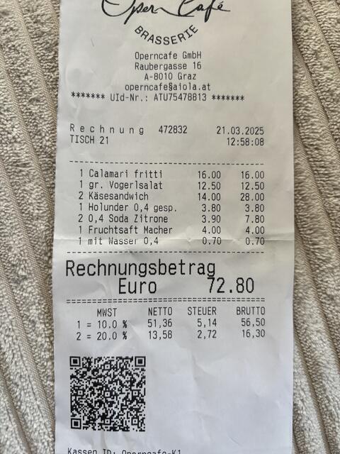 Sandwich, Salat und sogar Calamari kamen auf den Tisch. | Foto: MeinBezirk