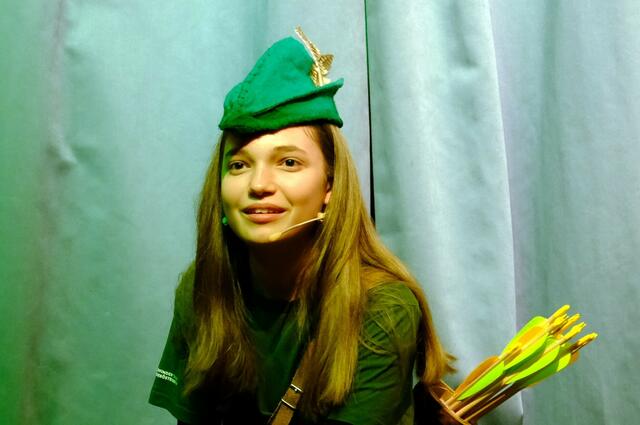 Cilli G. in ihrer Rolle als Robin Hood | Foto: Mary Ward Privatgymnasium St. Pölten