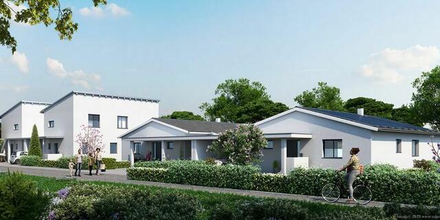 Noch heuer werden zwei Bungalows und zwei Reihenhäuser von der Oberwarter Siedlungsgenossenschaft in Mariasdorf fertiggestellt.  | Foto: OSG