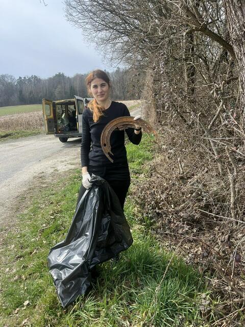 Vizebürgermeisterin Carina Laschober-Luif organisierte die Flurreinigungsaktion in Pinkafeld. | Foto: Carina Laschober-Luif
