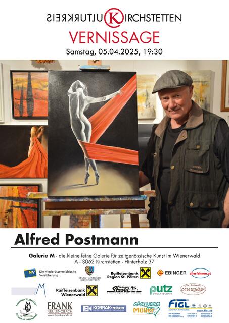 Der Künstler Alfred Postmann präsentiert seine Werke. | Foto: zVG