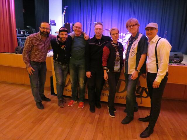 Bgm. Andreas Hueber, Constantin Luger und die Jailhouse Dogs, GGR Andreas Jagschitz. | Foto: Gemeinde Felixdorf