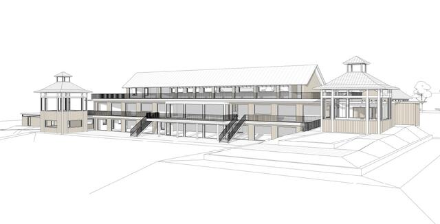 Planansicht des Kärntner Badehaus, wie es am Presseggersee aussehen soll. | Foto: Ronacher Architekten