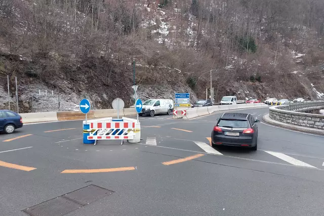 Der Kreisverkehr bei der Kreuzung Kreuzbergmauth. | Foto: Land Salzburg/Straßenmeisterei Pongau