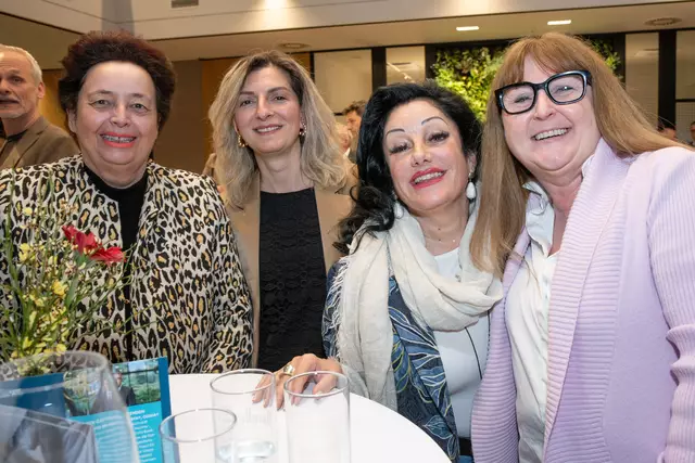 Elfriede Fischer, Afrdita Saipi, Asita Aschraf-Yazdi und Bürgermeisterin Klaudia Osztovics folgten der Einladung zum Business Talk. | Foto: Sparkasse