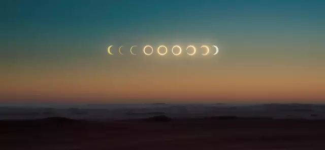 Bei einer partiellen Sonnenfinsternis wird also nur ein Teil der Sonne verdunkelt, und das Licht bleibt weiterhin relativ hell. Anders als bei einer totalen Sonnenfinsternis, bei der die Sonne vollständig vom Mond verdeckt  | Foto: Unsplash/Abed Ismail