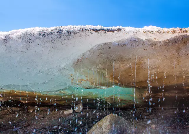 Eine Eishöhle am Stubacher Sonnblick