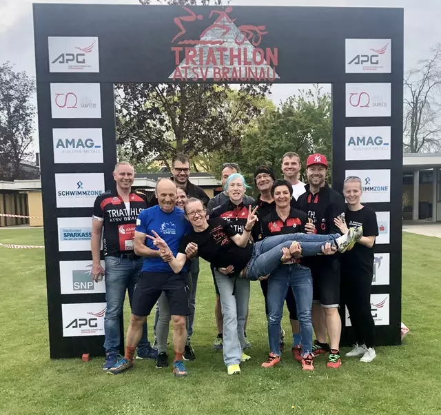 Die Organisation klappt nur mit einem starken Team. | Foto: Verein Triathlon ATSV Braunau