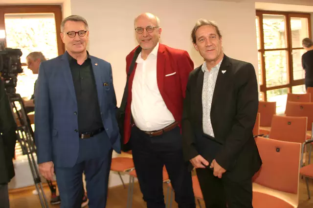 OSG- GF- Alfred Kollar, Markus Glatz-Schmallegger (HAW) und Ideengeber Manfred Tauchner.