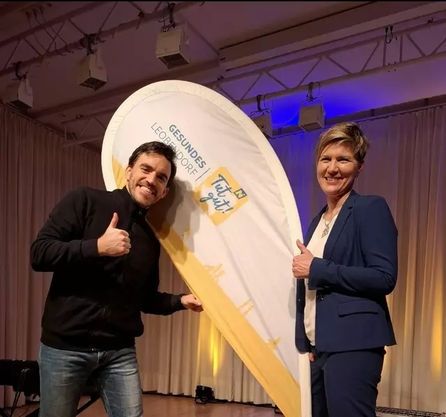 Bernhard Viktorin, Sylvia Gausterer bei seinem unvergesslichen Kabarettabend. | Foto: privat