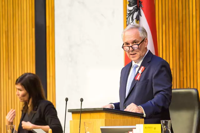 Nationalratspräsident Rosenkranz verliert den Vorsitz des Nationalfonds.  | Foto: Parlamentsdirektion/Katie-Aileen Dempsey