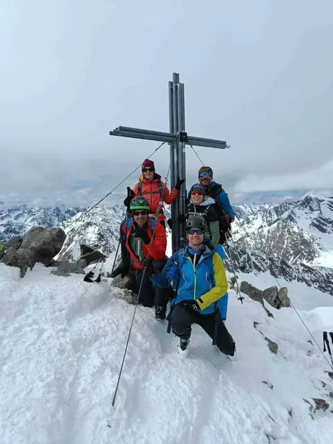 Berg heil in den Stubaitaler Alpen am vergangenen Wochenende.  | Foto: AV Enns
