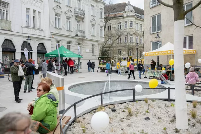 Der neue Brunnen am kleinen Platz ist ein Highlight. | Foto: René Brunhölzl