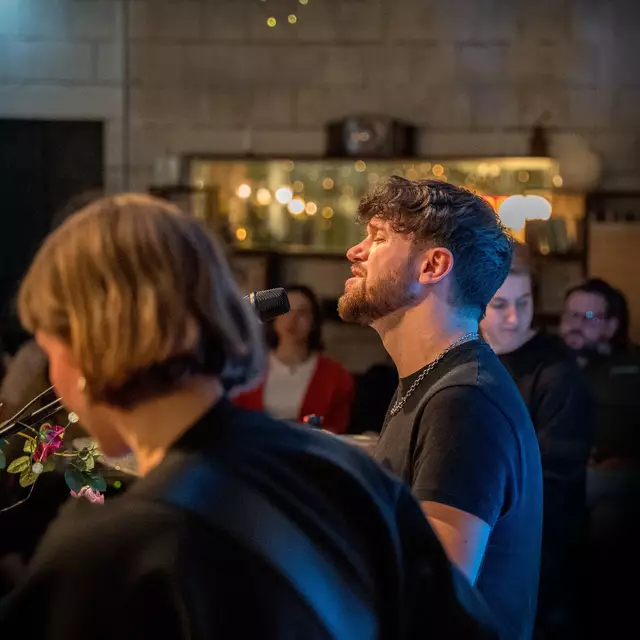 Johannes und Bianca Ortner präsentierten ihre Texte in Wien.  | Foto: Johannes Musik