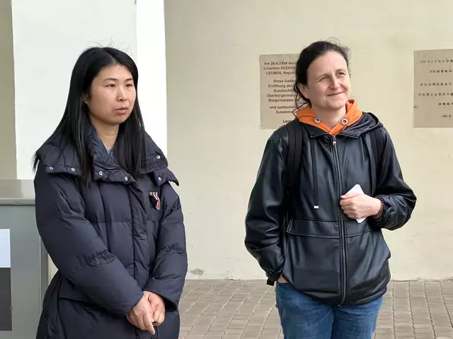 Yan Yan, sie kommt aus China, mit Gunilla von Iron Women Network.