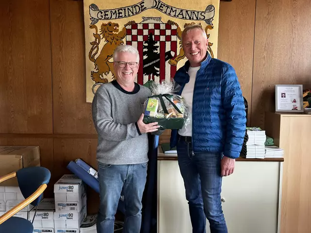 Harald Hofbauer (l.) empfing Michael Bierbach in Dietmanns | Foto: SPÖ