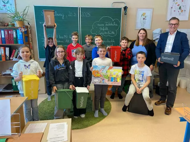 In der Volksschule Feld am See fand ein lehrreicher und spannender Mülltrenn-Workshop statt. | Foto: AWV